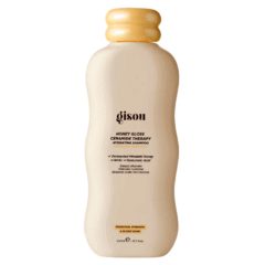 Gisou Honey Gloss Ceramide Therapy shampoo, hydraterende formule met honing, voor glanzend en sterk haar.