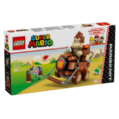LEGO Super Mario Donkey Kong 387-delige set, inclusief interactieve elementen voor kinderen van 8 jaar en ouder.