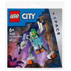 LEGO City Space Science Mech polybag met robot-speelgoed voor creatieve bouwers. Leeftijd 6+, 49 onderdelen.