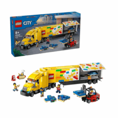 LEGO City Vrachtwagen Set voor kinderen vanaf 8 jaar, met minifiguren en voertuigen voor creatief spelen.