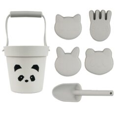 Strandspeelgoed - Strandset - Panda Strand Emmer Schep Zandbak Speelgoed - Strandschep - Strandemmer