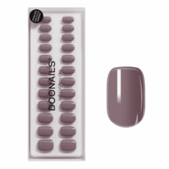 Doornails soft gel press-ons in taupe kleur, 24 stuks, elegante nageloplossing voor thuis, langdurige glans.