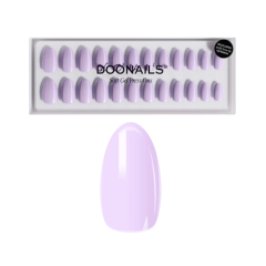Set van zachte paarse gel nagels van Doo Nails, inclusief diverse maten voor een perfecte pasvorm. Eenvoudig aan te brengen.