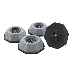 4 Octagon Meubelverhoger 3,4cm Hoog Meubelpoot Wasmachine Verhoger Dempers Rubber