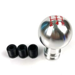 Aluminium Versnellingspook - Zilver Bol - Pookknop - 5 Versnellingen