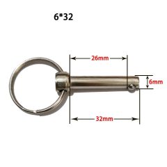 Zekeringspen Borgpen Staal Kogelkopborgpen Borgclip Kogelpen M6*32mm
