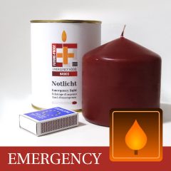 45 uur Noodkaars - Noodpakket Kaars - Overlevingspakket Noodrantsoen Oorlog