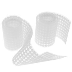 1000 Klittenband Stickertjes - Wit - 1cm Rondjes Zelfklevend