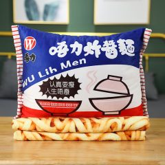 Noodle Ramen Kussensloop Plaid Deken Kussen Kawaii