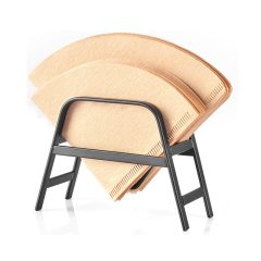 Koffiefilterhouder Modern Zwart Staal