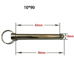 Zekeringspen Borgpen - Staal Borgclip Kogelpen - M10*90mm