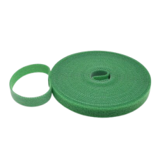 25 Meter 2,5cm Dubbelzijdig Klittenband Groen Kabelbinder