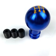 Aluminium Versnellingspook Blauw - Bol Pookknop - 5 Versnellingen