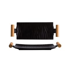 Zwart Langwerpig Sushi Bord - Met Handvatten - Servies Schaal