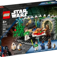 LEGO Star Wars Millennium Falcon Holiday Diorama set, inclusief minifiguren en feestdecoraties voor kinderen vanaf 8 jaar.