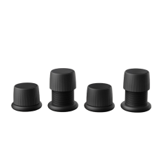 4x Zwarte Meubelverhoger - Verstelbaar 4-6,5cm - Meubelpoot Wasmachine Verhoger