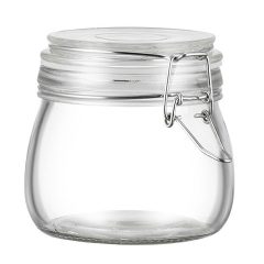 Glazen Opbergbakjes met Deksel - Weckpot Glas - 500ml - Weckpotjes Klein Weck