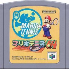 Nintendo 64-cartridge van Mario Tennis, een populair sportspel met personages uit het Mario-universum.