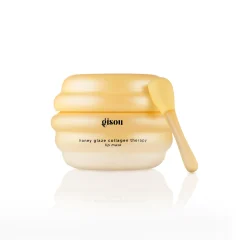 Lippenmasker met honingglans collageentherapie in een potje.Verzorgt en hydrateert voor gladdere lippen.