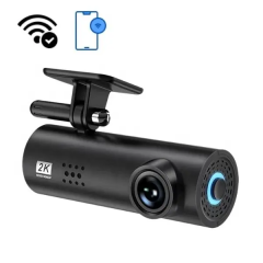 2K dashcam met WiFi-connectiviteit, geschikt voor smartphone-integratie, heldere opnames in 1600p resolutie.