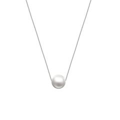Zilveren Ketting met Kunstparel 925