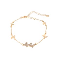 Vlinder Armband Goudkleurig