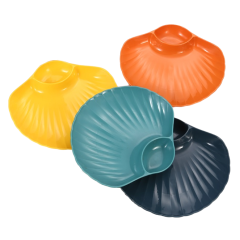 Schelp Kunststof Sushi Servies 4 Persoons Servies Set Borden