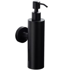 Zeepdispenser - Zwart RVS Mat - Zeeppompje - Rond