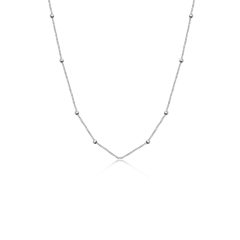 Zilverkeurige Druppel Ketting