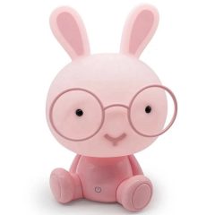 Kinderlamp - Baby Konijn Nachtlampje Babykamer - Roze