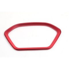 Rood aluminium sierframe voor auto-interieur, modern en stijlvol design voor dashboarddecoratie.