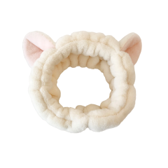 Pluchen diadeem met schattige oortjes, ideaal voor een speelse en comfortabele look.