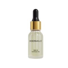 Nagel- en nagelriemolie flesje met gouden dop, ideaal voor verzorging en hydratatie van nagels.