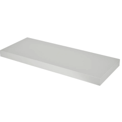 Witte zwevende plank voor wandmontage, ideaal voor extra opbergruimte of decoratie in huis. Modern en minimalistisch ontwerp.
