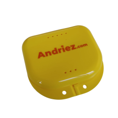 Beugelbakje - Geel - Gebitsbakje Beugeldoosje - Prothese Bakje - Gebittenbakje - Andriez