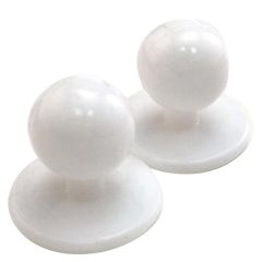Tien Witte Koksknopen - 10x Knopen - Wit