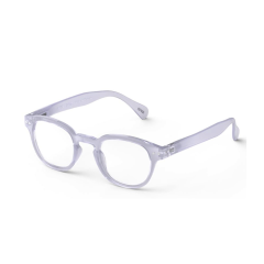 Transparante kunststof bril met ronde glazen voor een moderne look, perfect voor dagelijks gebruik en stylish comfort.