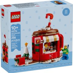 LEGO Hot Chocolate Stand bouwset 40776, 256 stuks, voor kinderen 10+, feestelijke speelervaring in winterthema.