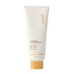 Stylingcrème met honingmelk voor bescherming, pluiscontrole en hydratie. Geeft glans en flexibele hold. 150 ml tube.