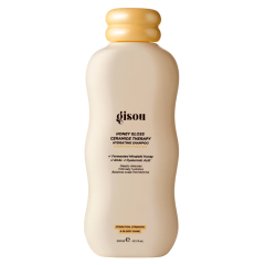 Gisou Honey Gloss Ceramide Therapy shampoo, hydraterende formule met honing, voor glanzend en sterk haar.