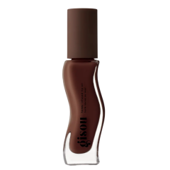 Bruine lipolie met honingextract in een golvende fles, ontworpen voor hydratie en glans. Perfect voor verzorgde lippen.