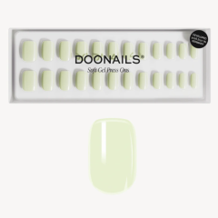 Doonails Soft Gel Press Ons in stijlvolle, frisse groen tinten voor perfecte nagels in een handomdraai.