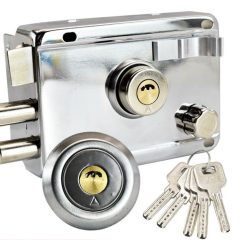 Poortslot met sleutel Poortbeslag Schutting Slot met cylinder hekslot