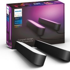 Philips Hue Play lightbar - Wit en Gekleurd Licht - Zwart - Basis 2-pack