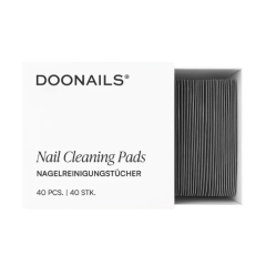 Doornails nagelreinigingspads in een open doos, 40 stuks, voor efficiënte nagelverzorging.