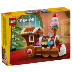 LEGO Gingerbread Treinset 40777 voor 8+ jaar, 190 stuks. Perfect voor de feestdagen en creatief spel.